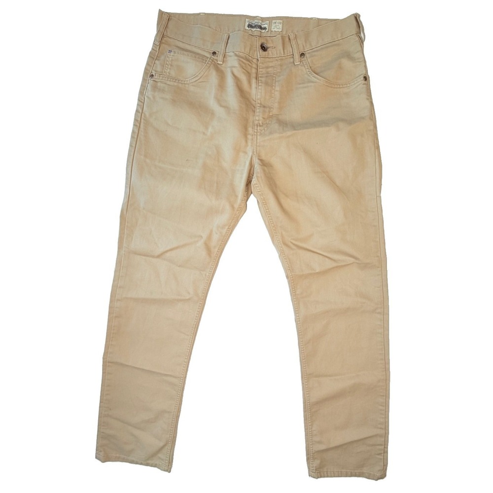 Patagonia Performance Twill Jeans Men's 35x32 Khaki Tan Slim Straight Pants